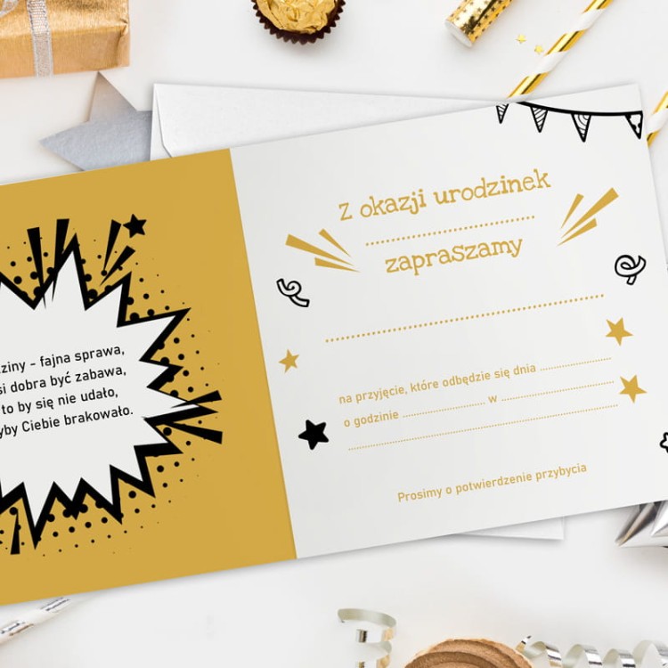 Zaproszenie na urodzinki dla chłopca