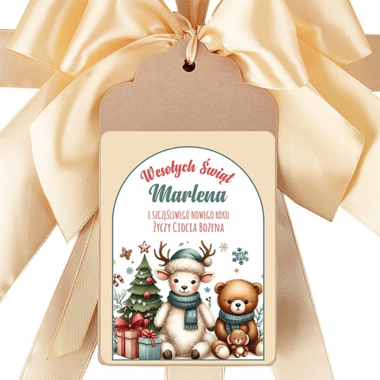 Zawieszka do prezentu dziecka personalizowana