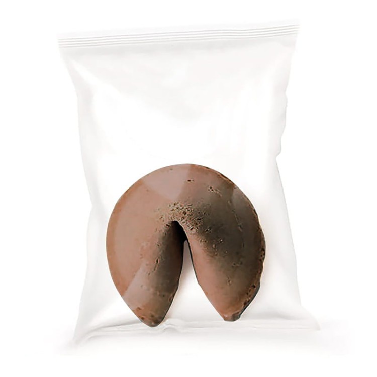 brazowe ciasteczko z wrozba