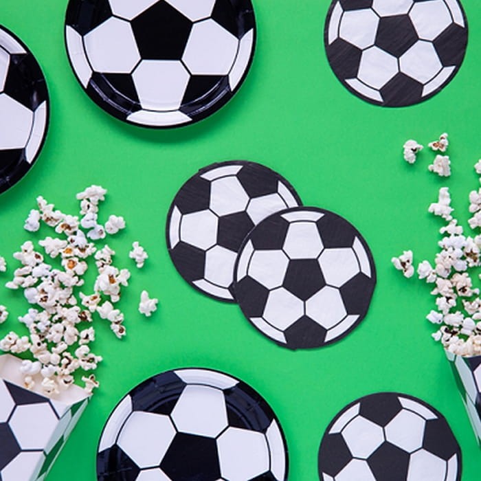 Serwetka w kształcie piłki nożnej