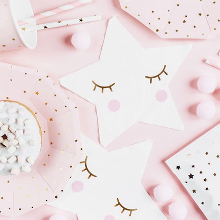 Serwetki w kształcie gwiazdki