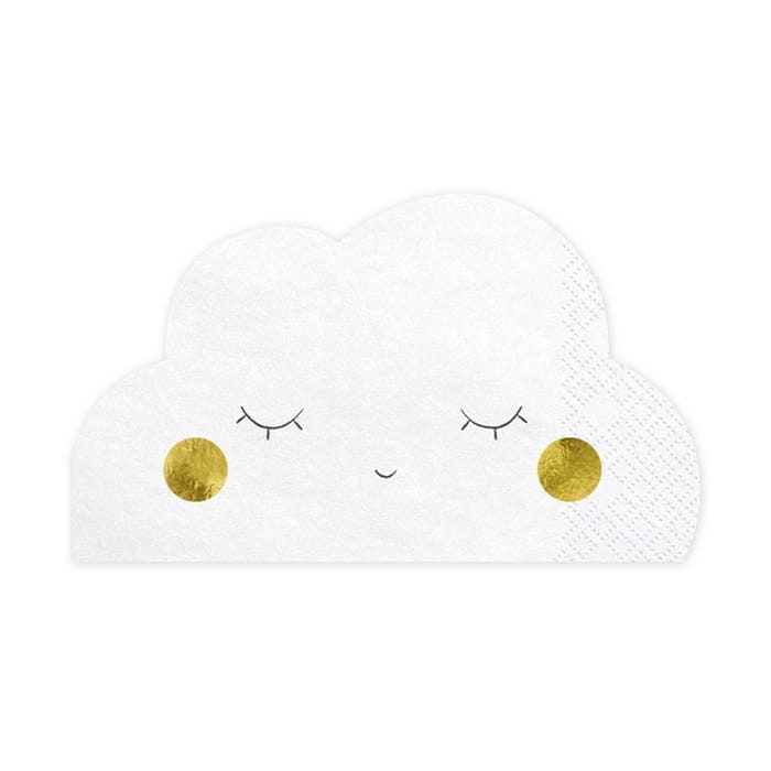 Serwetki w kształcie chmurek