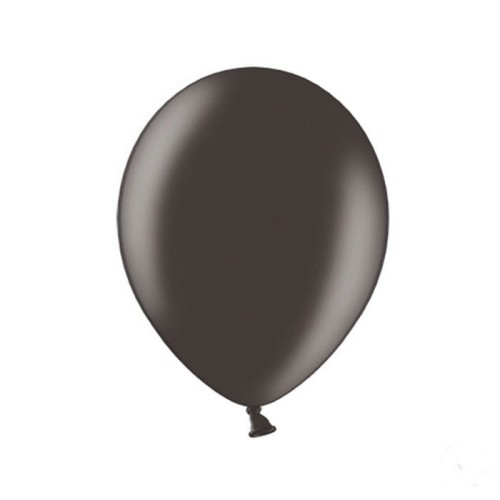 BALONY metaliczne MOCNE 27cm 10szt CZARNY