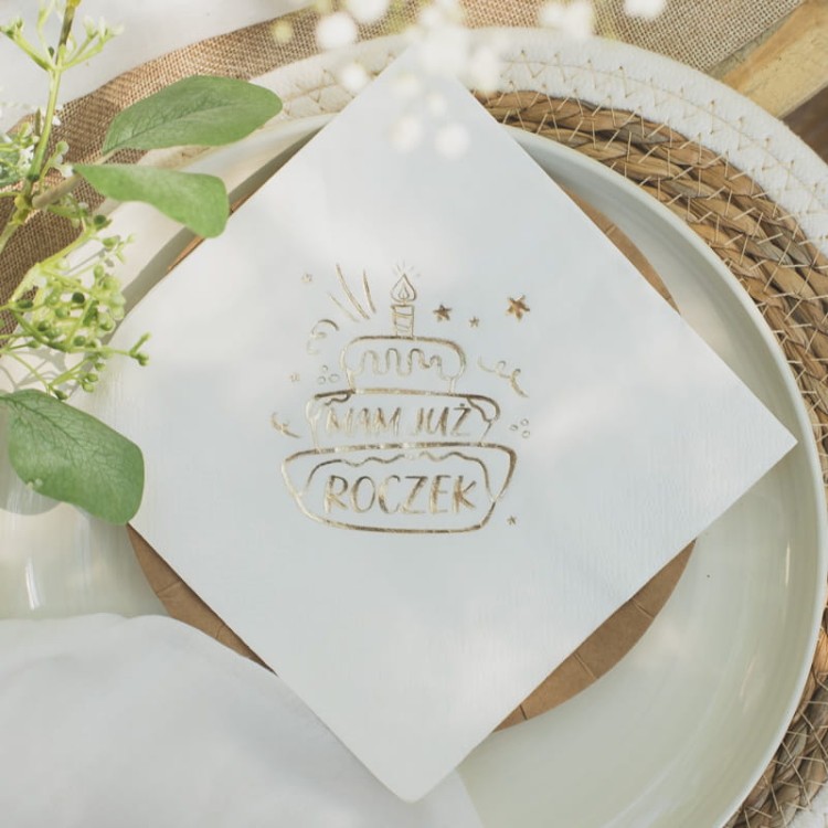 Serwetki na pierwsze urodziny
