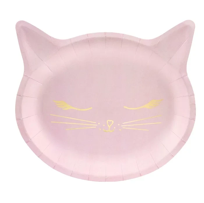 Talerzyk na przyjęcia różowy