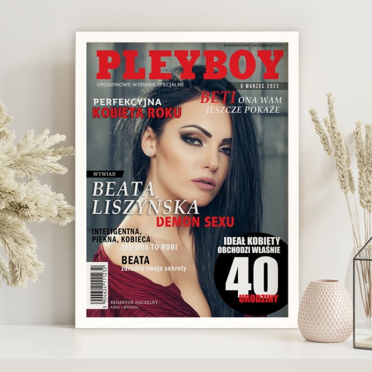 Personalizowana okładka czasopisma dla niej