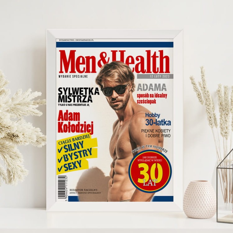 Okładka magazynu personalizowana ze zdjęciem