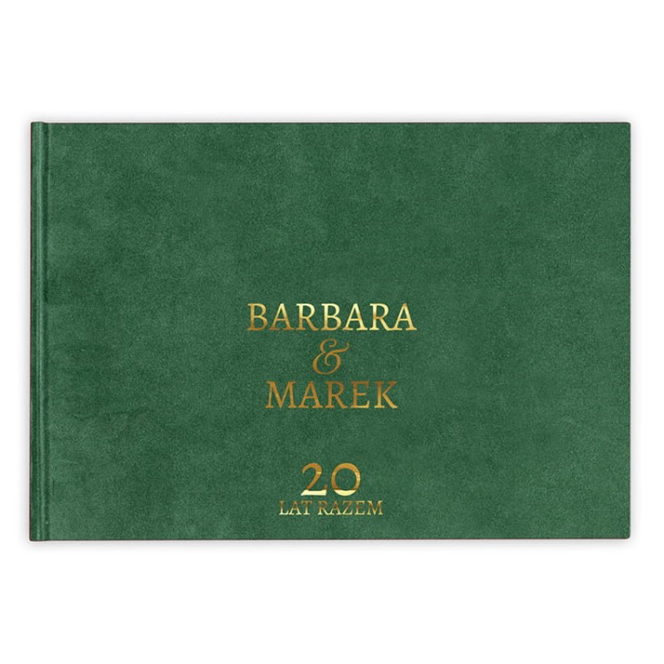 Luksusowy album welurowy na zdjęcia wklejane, idealny na rocznicę ślubu