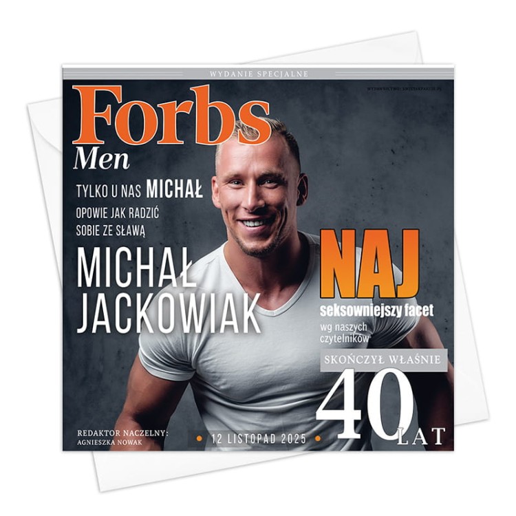 Kartka na 40 urodziny mężczyzny