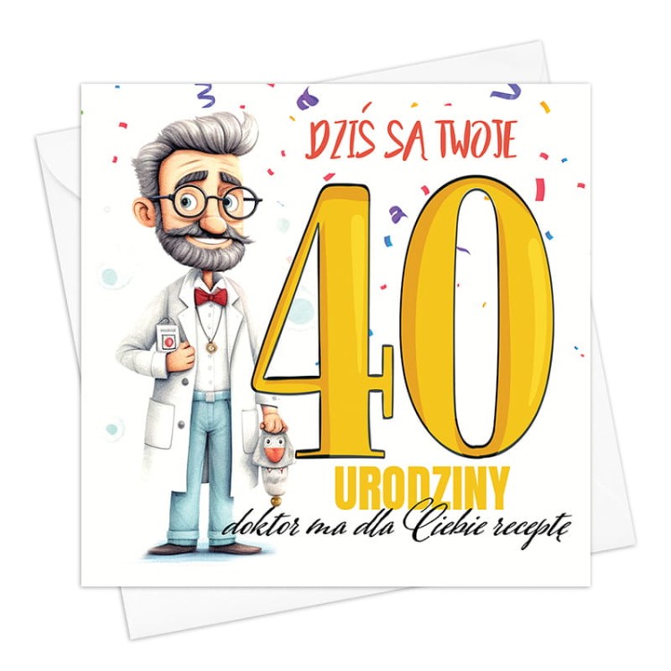 Zabawna kartka urodzinowa dla niego