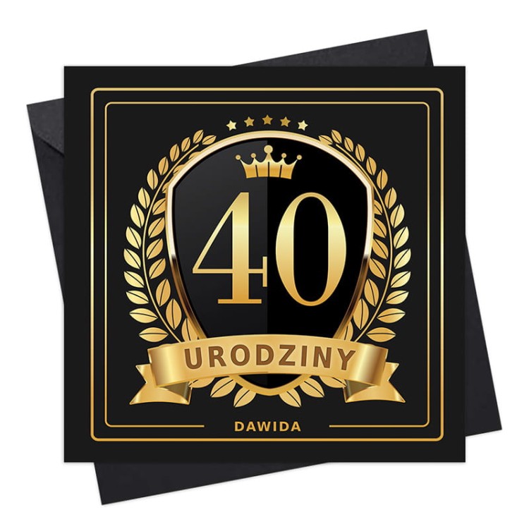 Kartka urodzinowa personalizowana na 40 urodziny