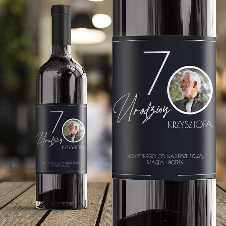 personalizowana etykieta naklejka na alkohol