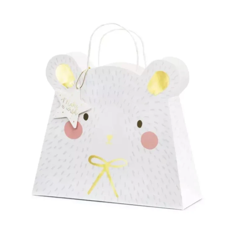 Elegancko skomponowany zestaw na roczek z motywem myszki, idealny na pierwsze urodziny dziewczynki.