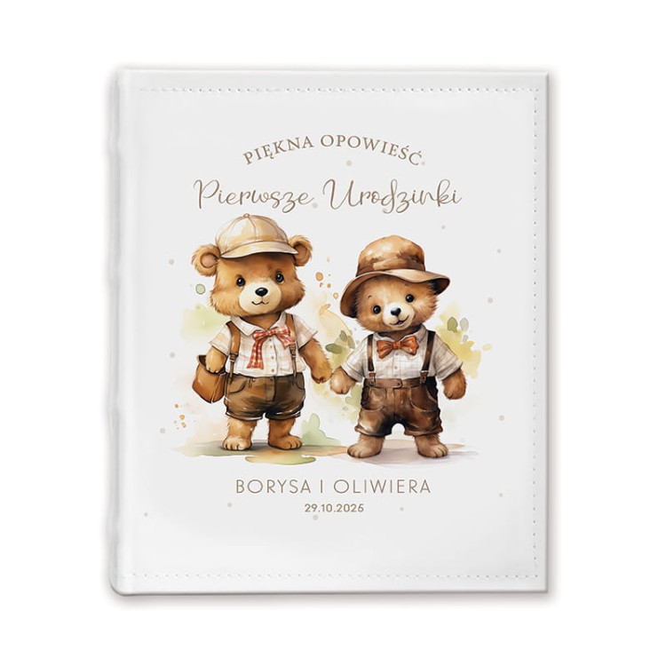 Personalizowany album dla dzieci na zdjęcia z pierwszego roku życia