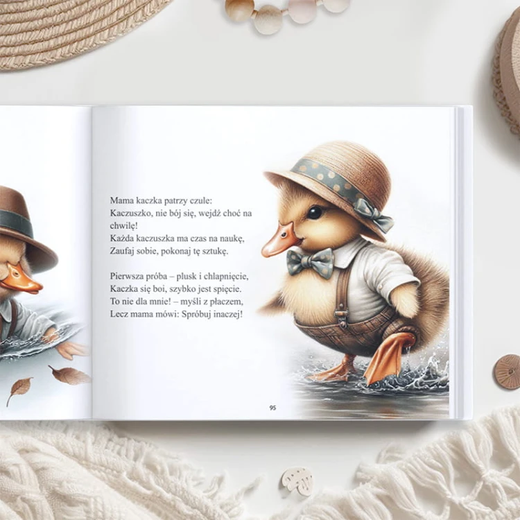 Personalizowana książeczka świąteczna z bajkami edukacyjnymi i rymowanymi morałami