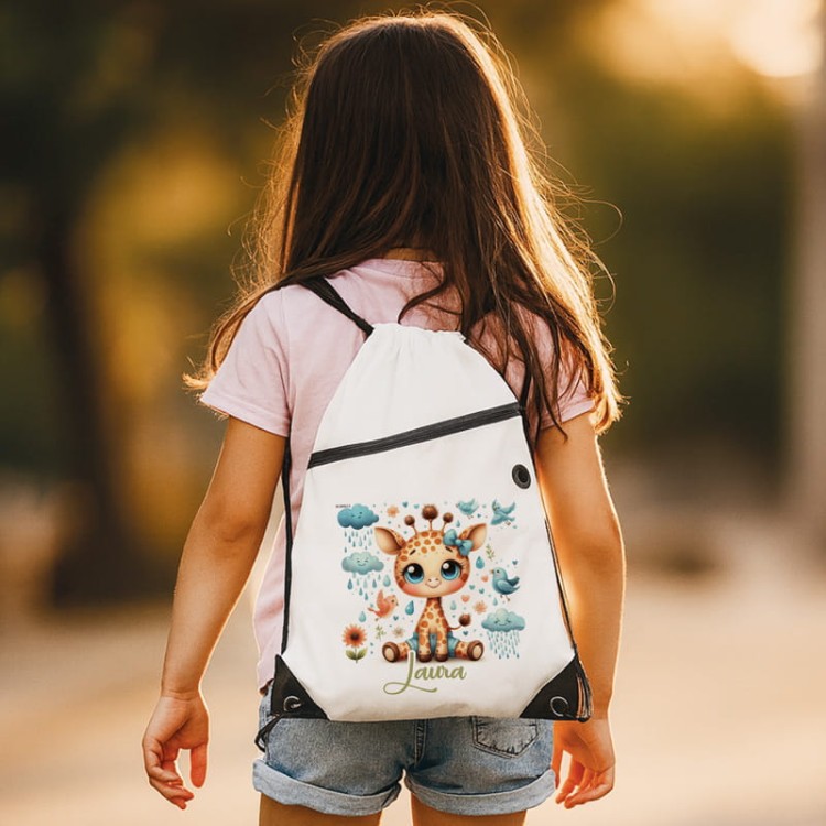 Worek na WF z żyrafą