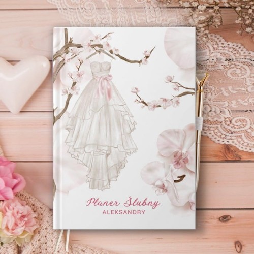 PLANER ślubny organizer dla Panny Młodej Wedding Dress