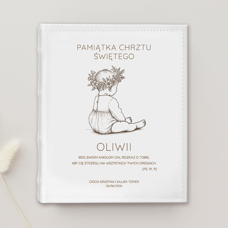 Album na chrzest dla dziewczynki