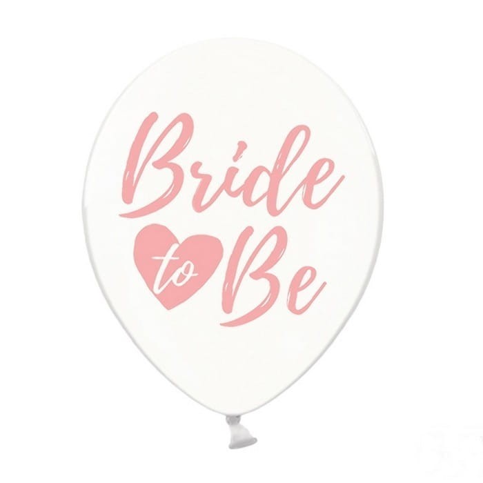 BALONY Bride to Be różowe 30cm 6szt