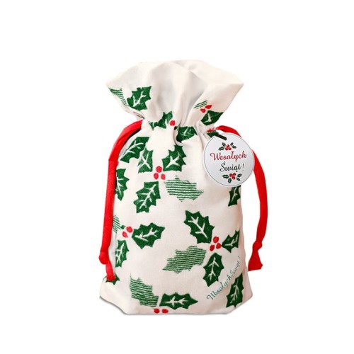 Torba na butelkę z nadrukiem bożonarodzeniowym