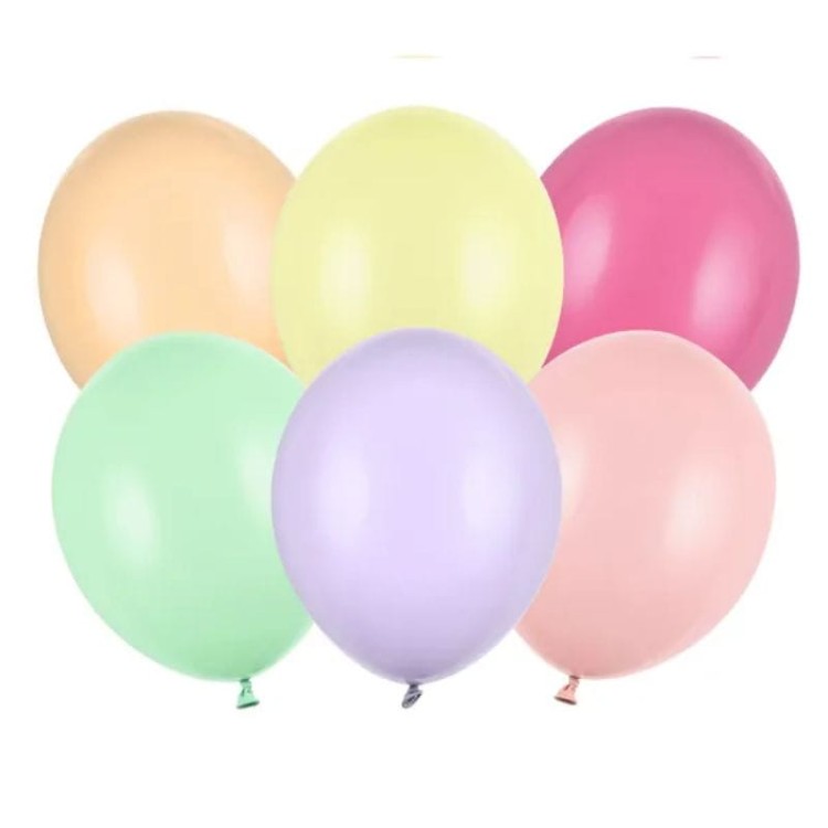 Dekoracja urodzinowa z 50 pastelowych balonów