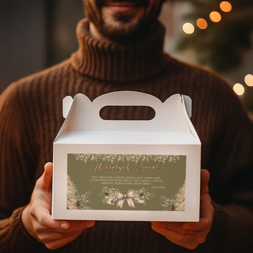 Świąteczne pudełko na słodycze.