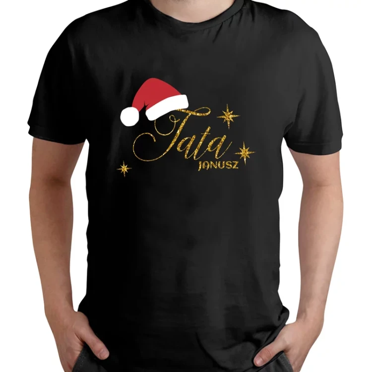 Koszulka świąteczna dla rodziców z motywem bożonarodzeniowym.