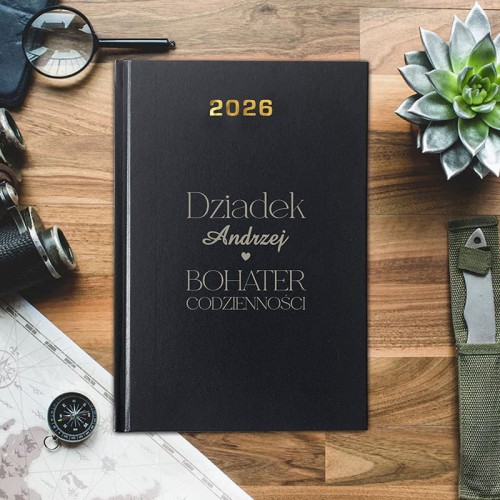 Personalizowany kalendarz książkowy dla Dziadka z imieniem