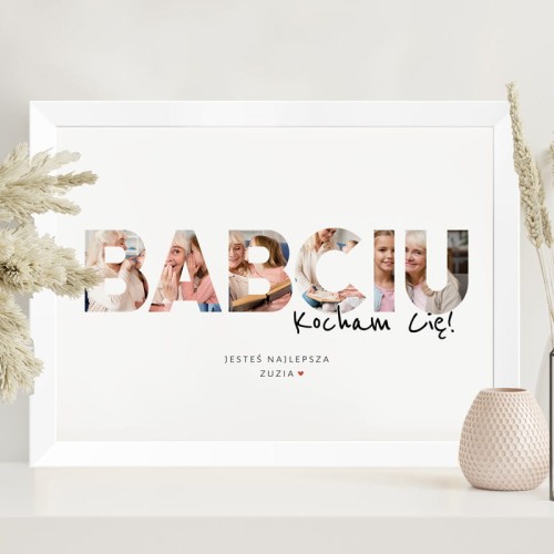 Personalizowany prezent dla dziadków z podpisem od wnuków