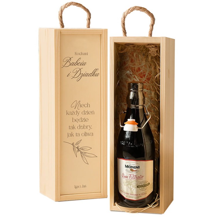 Prezent z oliwą extra virgin dla dziadków na Dzień Babci i Dziadka