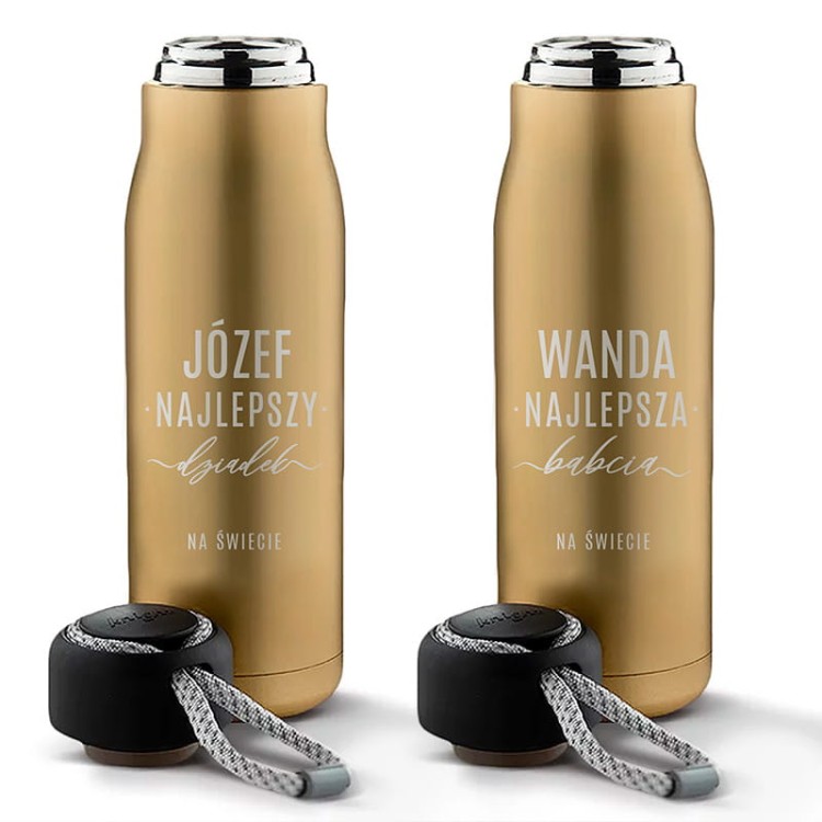 Personalizowany termos z imieniem dla babci i dziadka