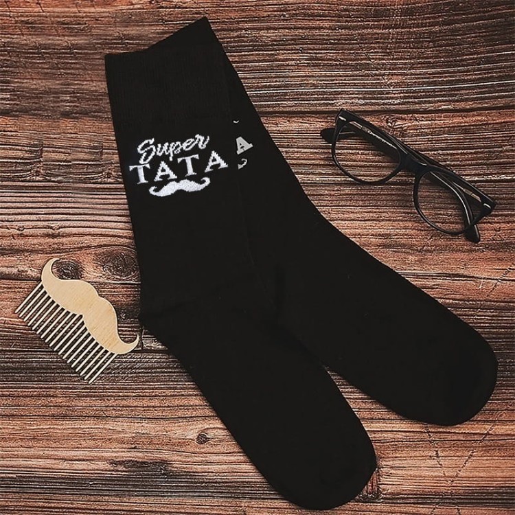 Skarpety czarne dla taty.