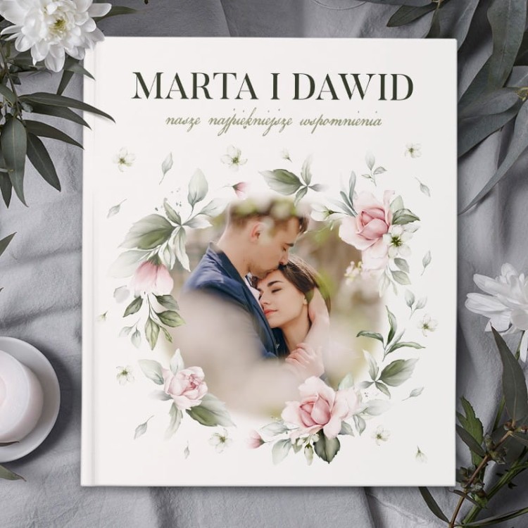 Album na zdjęcia z personalizowaną okładką dla pary