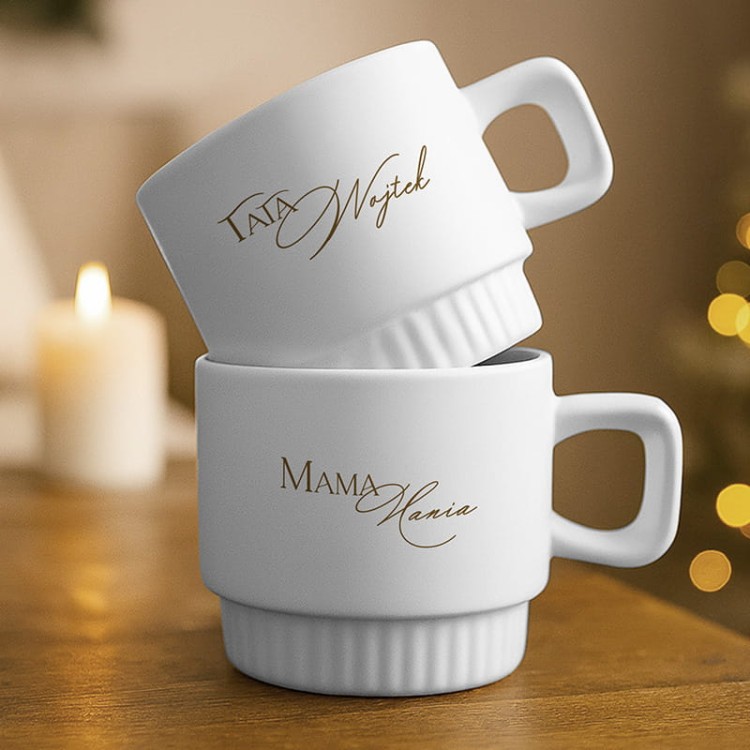 Kubki z imieniem dla rodziców.