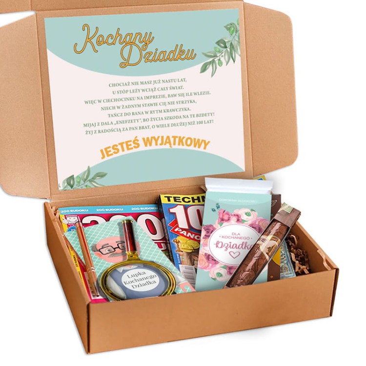 Zestaw krzyżówkowicza dziadka. Gotowy prezent.