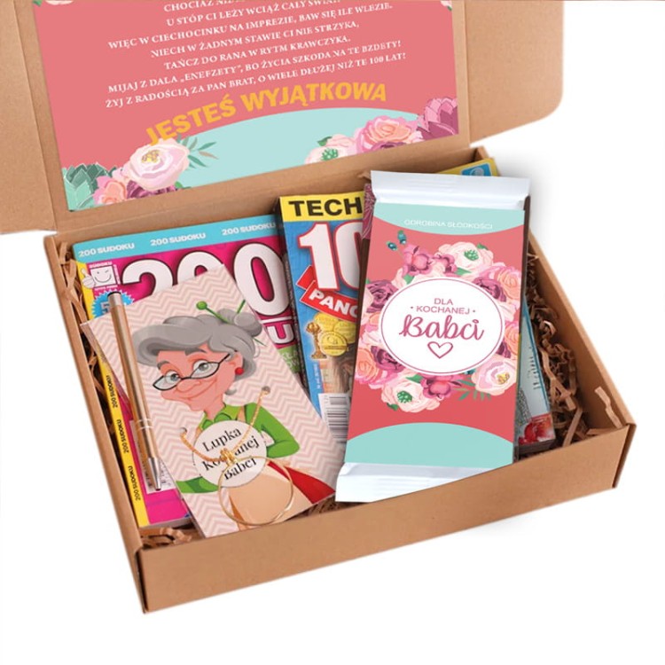 Gotowy zestaw upominków na Dzień Babci.