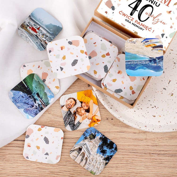 Personalizowana gra memory ze zdjęciami na urodziny