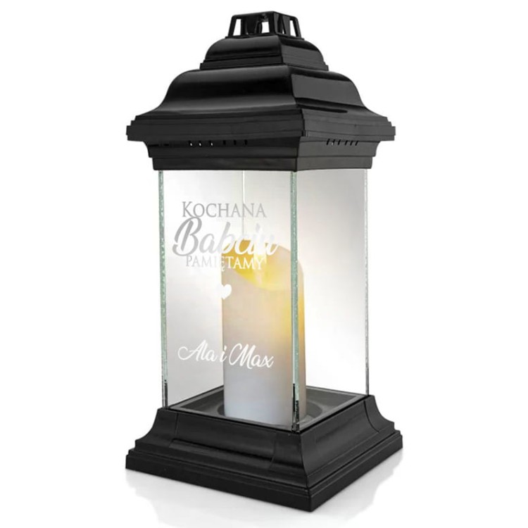 Personalizowany znicz dla babci.