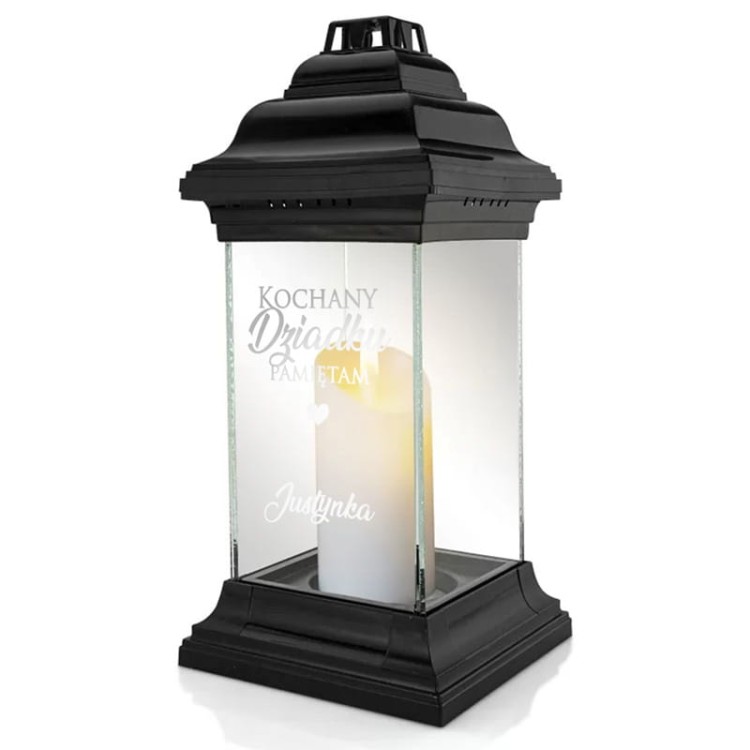 Personalizowany znicz dla dziadka.