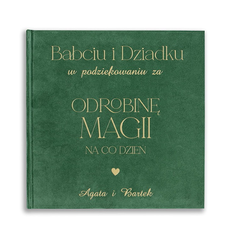 Elegancki album na zdjęcia z personalizacją od wnuków