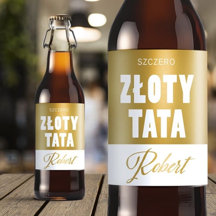 ETYKIETA na piwo z imieniem Personalizowany prezent dla Taty