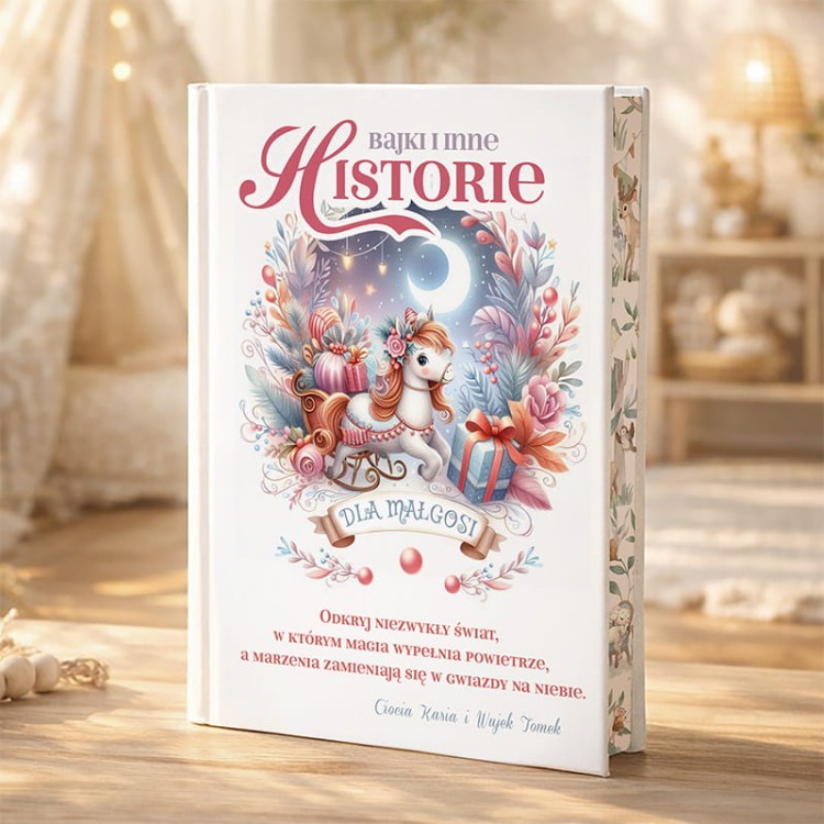 Personalizowane bajki swiateczne z imieniem i barwionymi brzegami