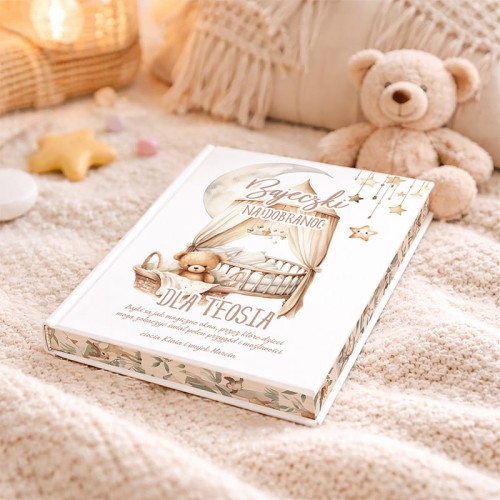 Barwione brzegi ksiadka dla dziecka z imineiem