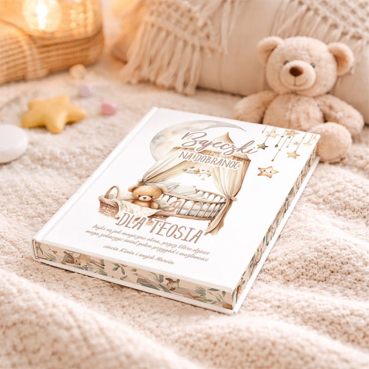 Barwione brzegi ksiadka dla dziecka z imineiem