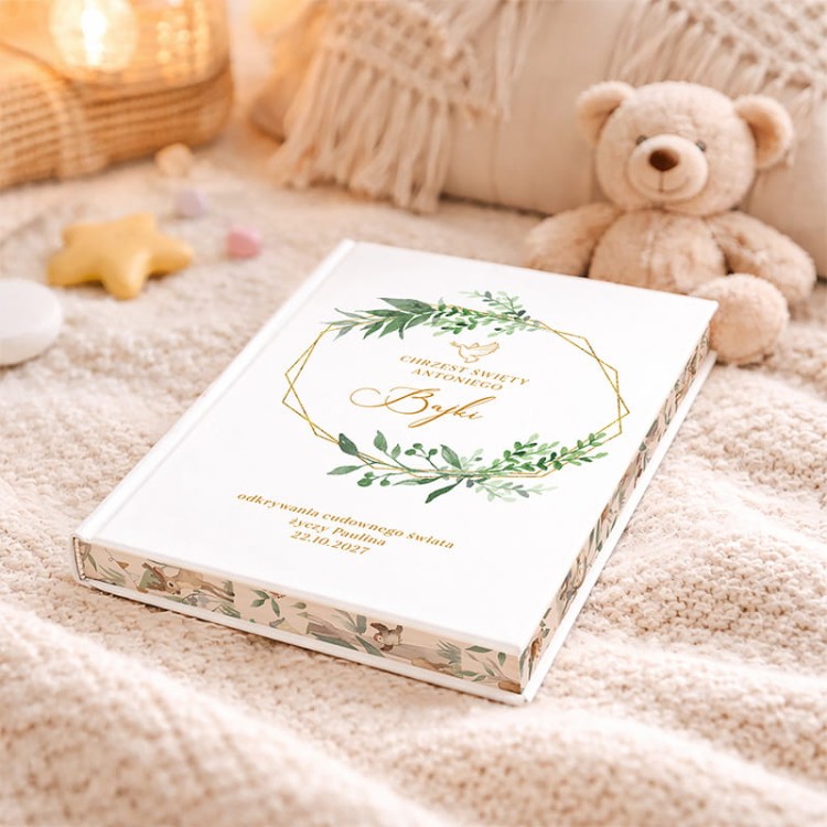 Bajki na chrzest swiety z barwionymi brzegami