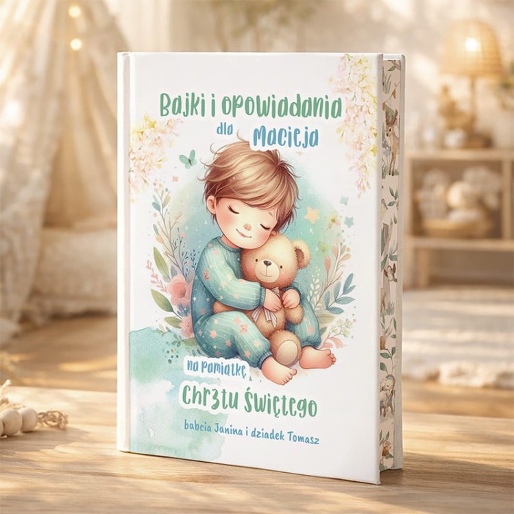 Ksiazka z bajkami prezent na chrzest