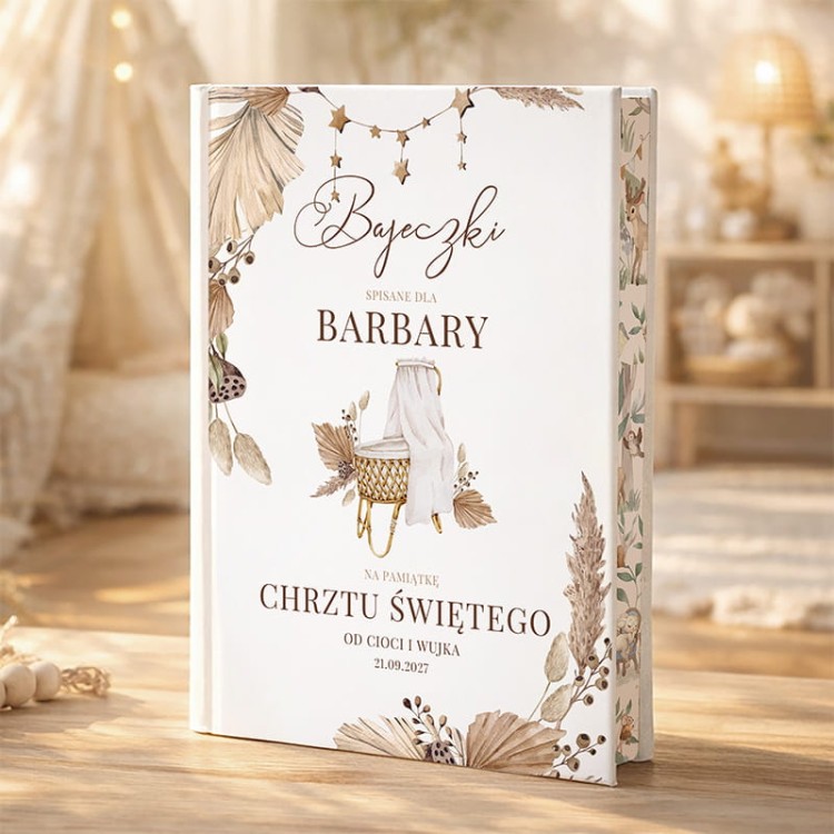 Bajki na chrzest swiety z barwionymi brzegami