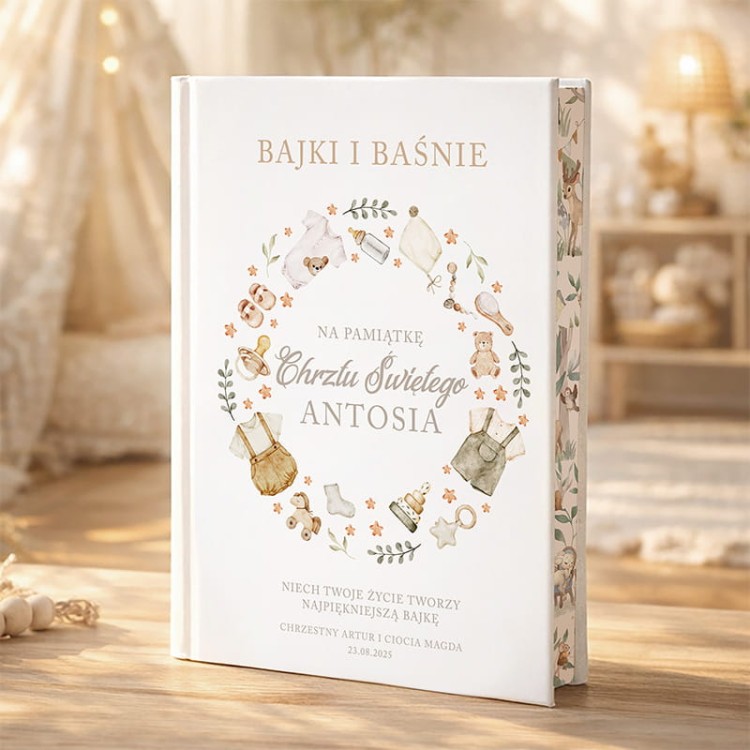 Ksiazka z bajkami na chrzest swiety dziecka