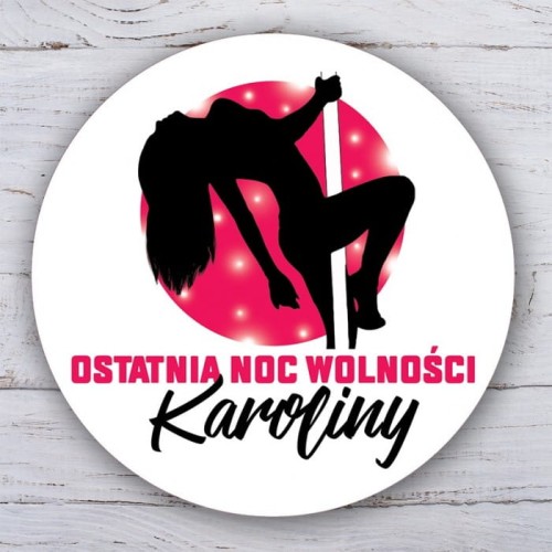 OPŁATEK na tort personalizowany Pole Dance Ø20cm