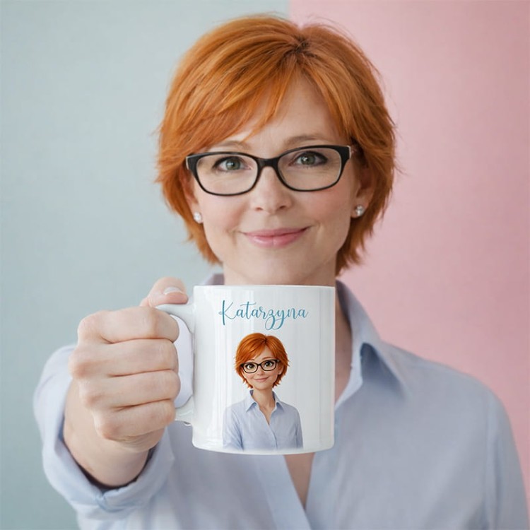 Personalizowany kubek ze zdjęciem i imieniem.